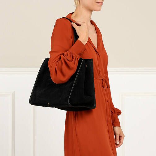 Jérôme Dreyfuss Middelgrote Zwarte Tote Tas Léon M Black Dames