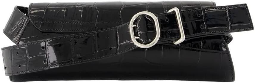 Jil Sander Crossbody bags Cannolo Small Purse Leather Black in zwart