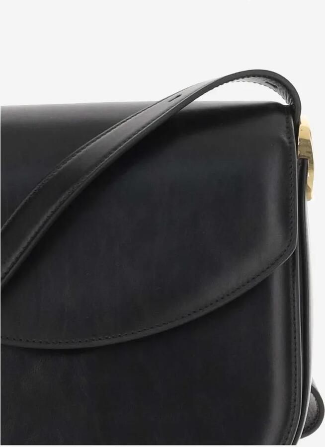 Jil Sander Schoudertas van kalfsleer met klep Black Dames - Foto 2