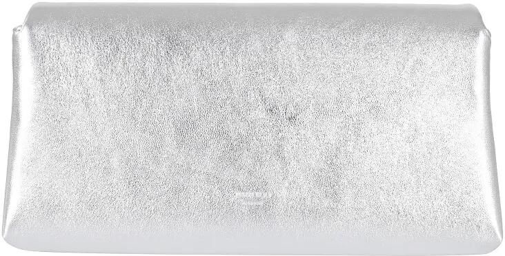 Jimmy Choo Clutches Metallic Nappa Crystal Clutch in zilver