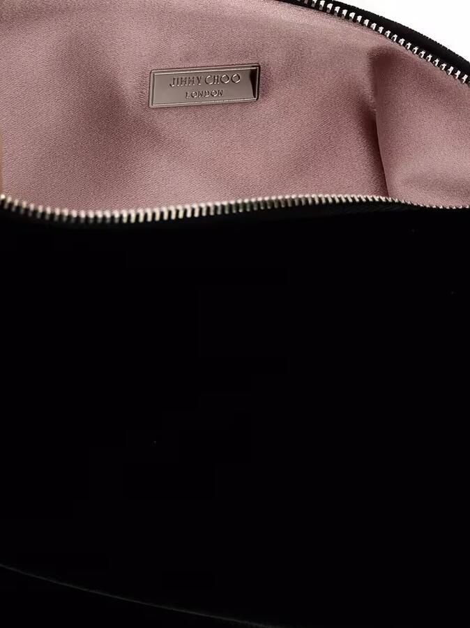 Jimmy Choo Zwart Zilver Callie Clutch Tas Black Dames - Foto 6