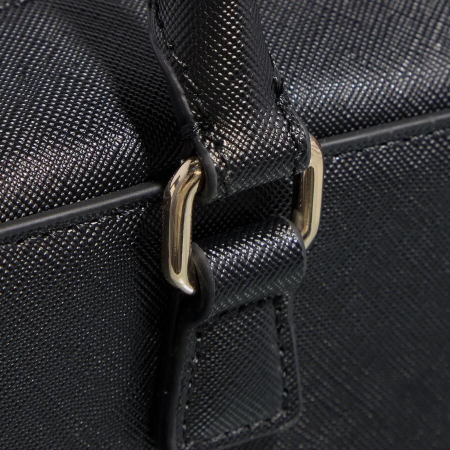 Just Cavalli Zwarte schoudertas met tweekleurig logo Black Dames