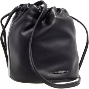 Karl Lagerfeld Bucket bags Ikonik Leather Small Bucket in black