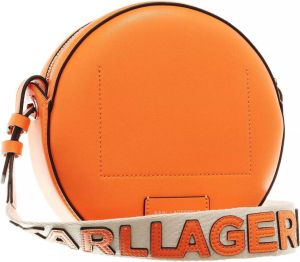 Karl Lagerfeld Crossbody bags Circle Round Perforated in orange