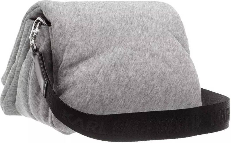 Karl Lagerfeld Crossbody bags Signature Soft Sm Jersey Shoulder Bag in grijs
