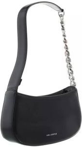 Karl Lagerfeld Hobo bags K Saddle Chain Baguette in black