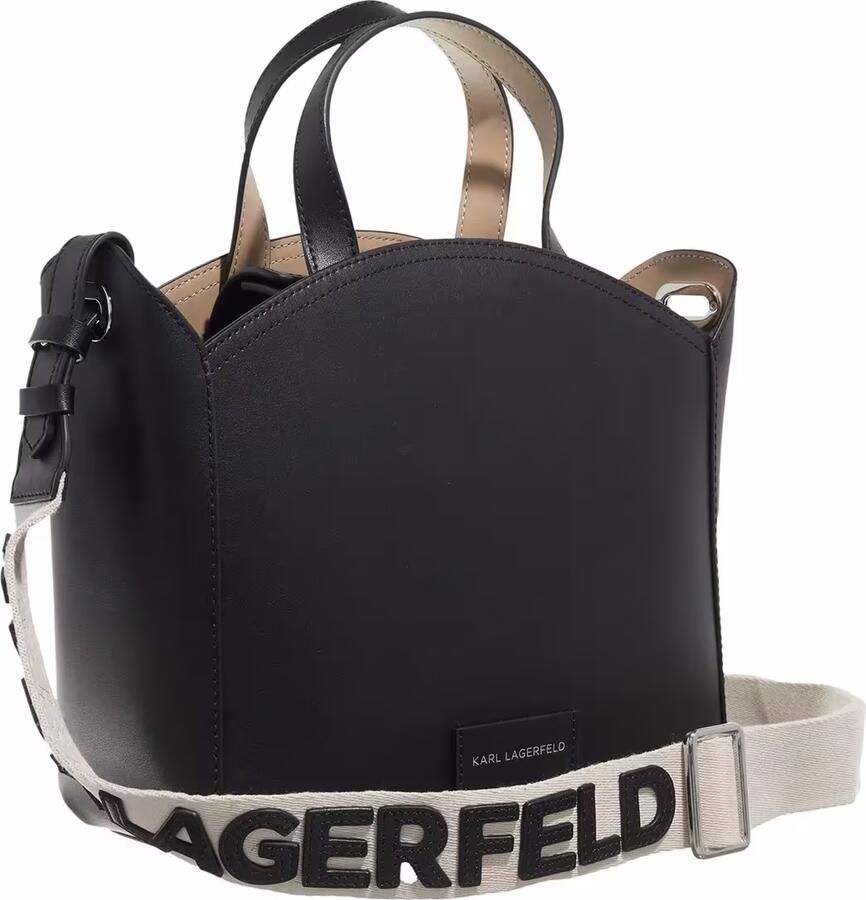 Karl Lagerfeld Shoppers & Totes K Circle Sm Tote Perforated in zwart - Foto 3