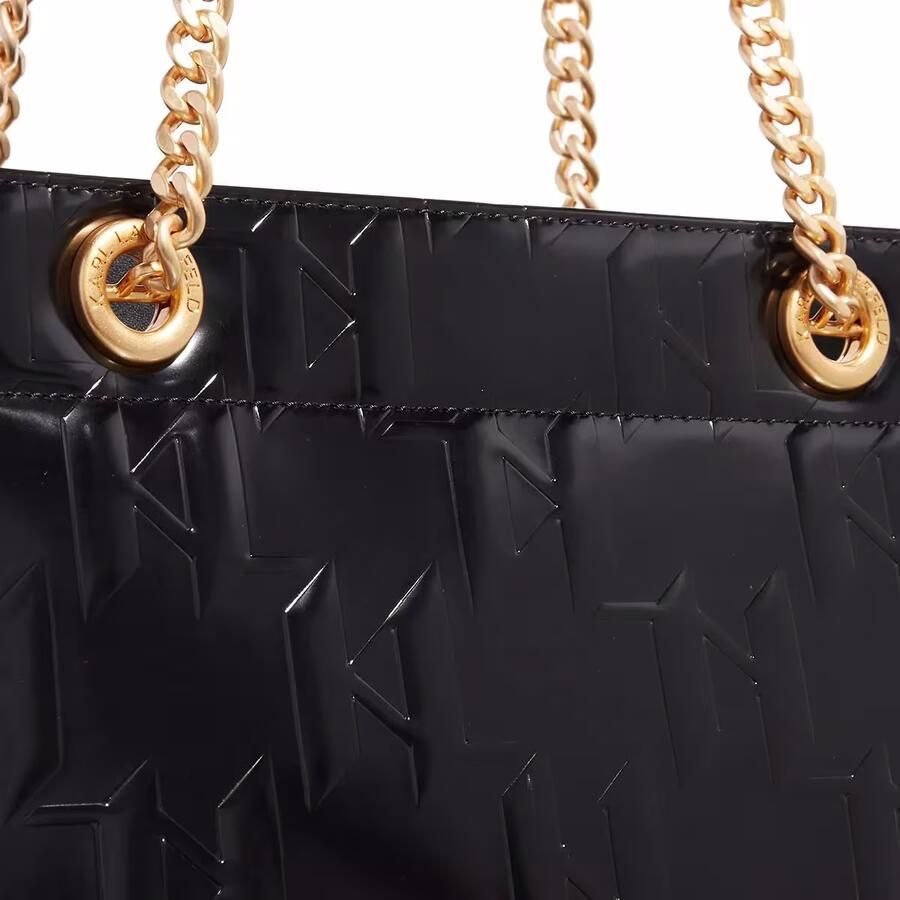 Karl Lagerfeld Shoppers & Totes K Skuare Sp Shiny Mono Md Tote in zwart - Foto 3