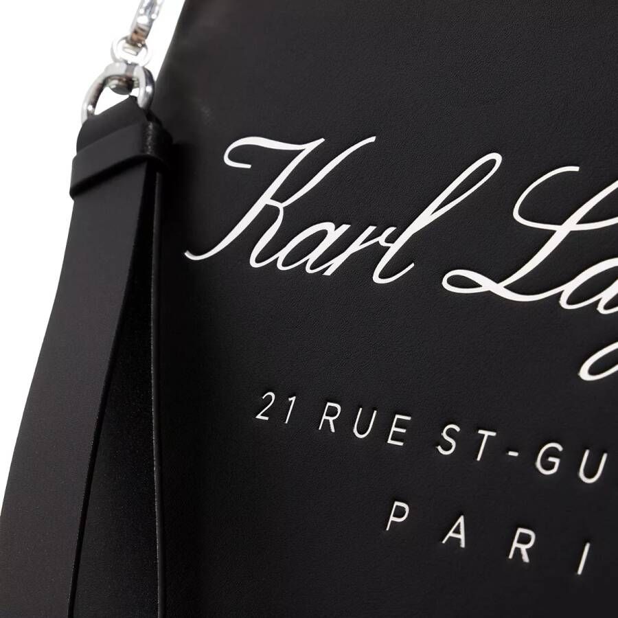 Karl Lagerfeld Pochettes Hotel Karl Sm Pouch Tech Leath in zwart