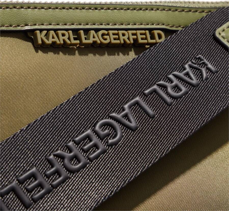Karl Lagerfeld Pochettes K Ikonik 2.0 Nylon Small Pouch in groen