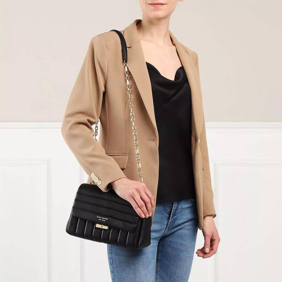 Kate spade new york Crossbody bags Carlyle Quilted Medium Shoulder Bag in zwart
