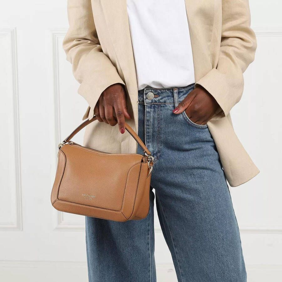 Kate spade new york Crossbody bags Crush Pebbled Leather Shoulder Bag in cognac