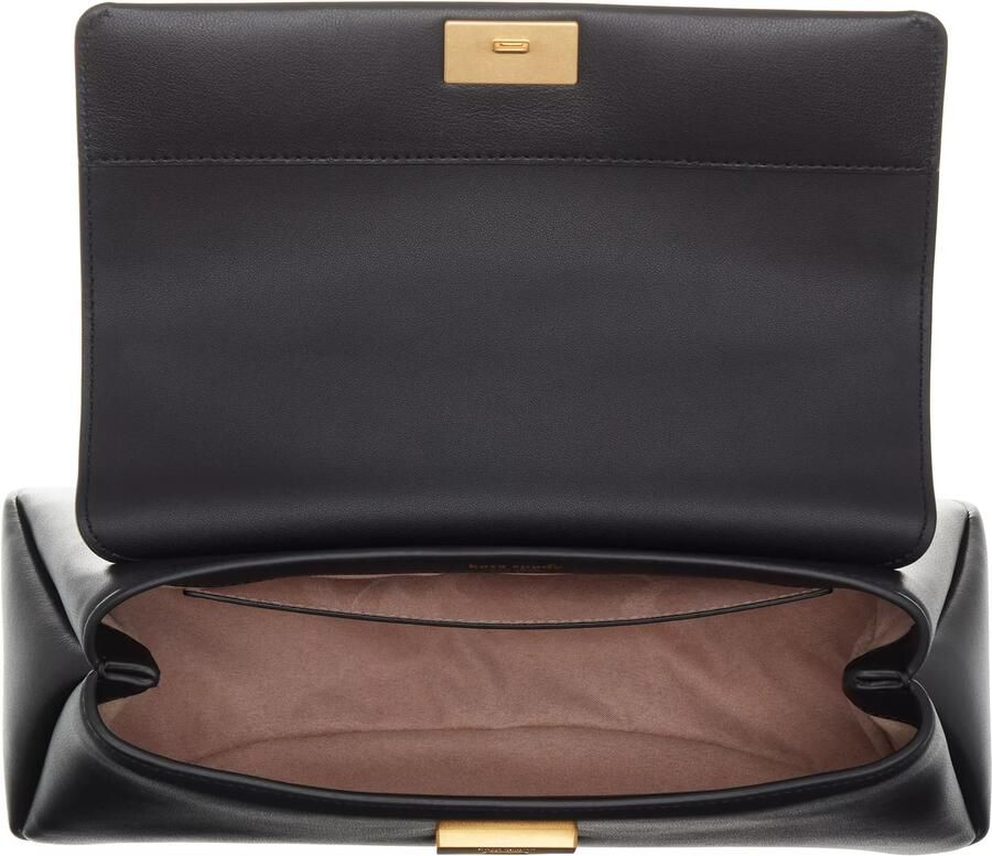 Kate Spade Fijnkorrelige Leren Schoudertas Zwart Black Dames - Foto 4