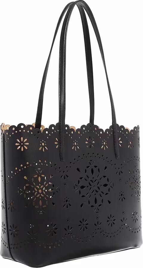 Kate spade new york Shoppers & Totes Do It All Spade Flower Perforated Fine Grain Leath in zwart