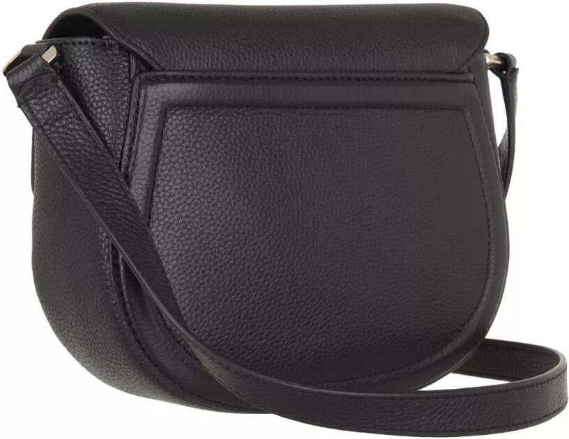 Kate spade new york Satchels Knott Pebbled Leather Medium Saddle Bag in zwart