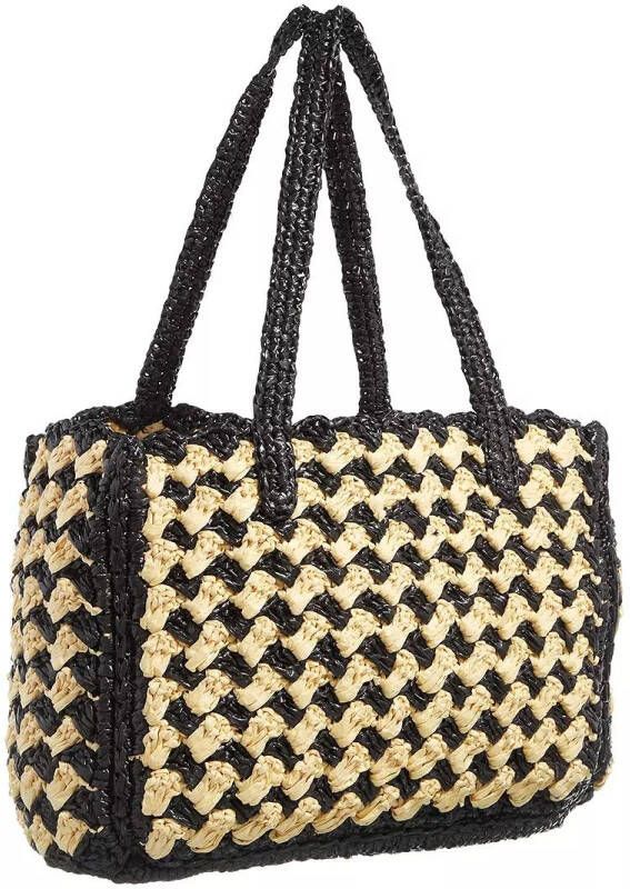 Kate spade new york Totes High Tide Striped Crochet Raffia Shopping Bag in beige