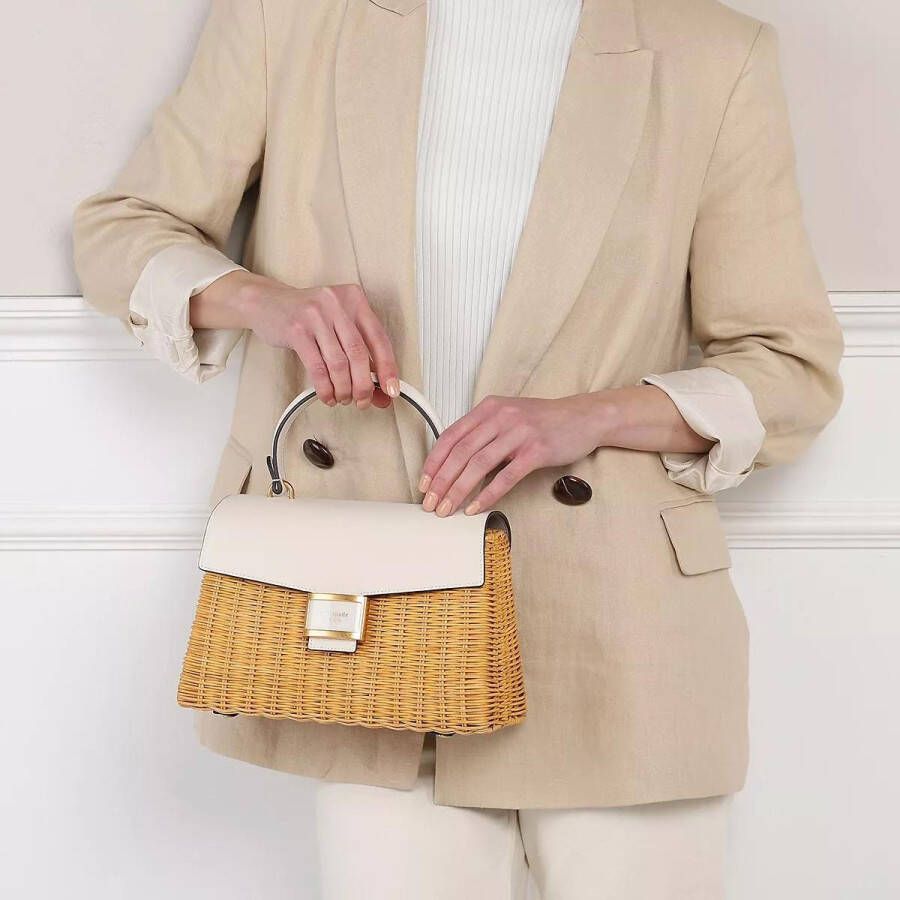 Kate spade new york Totes Katy Wicker Medium Top Handle in beige