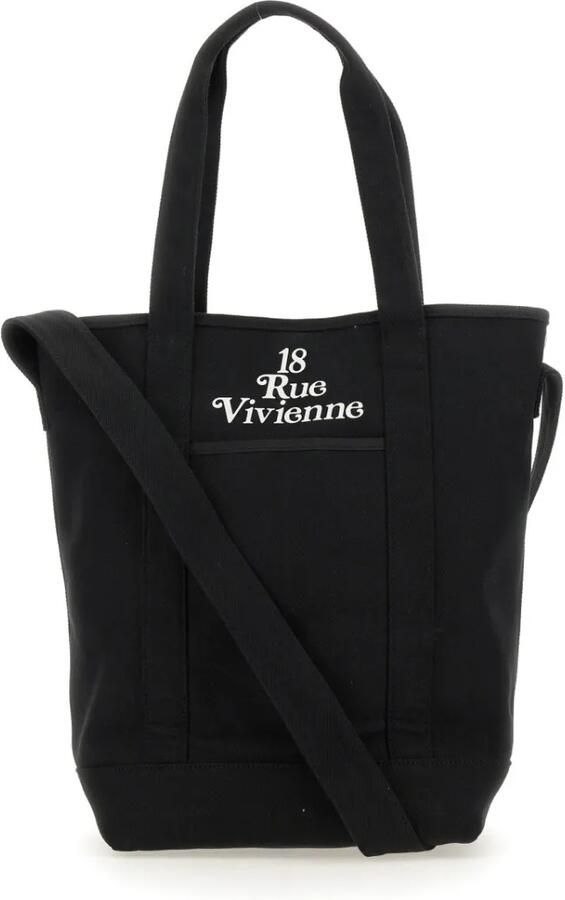 Kenzo Shoppers & Totes Structured Black Leather Handbag With Dual Handles in zwart