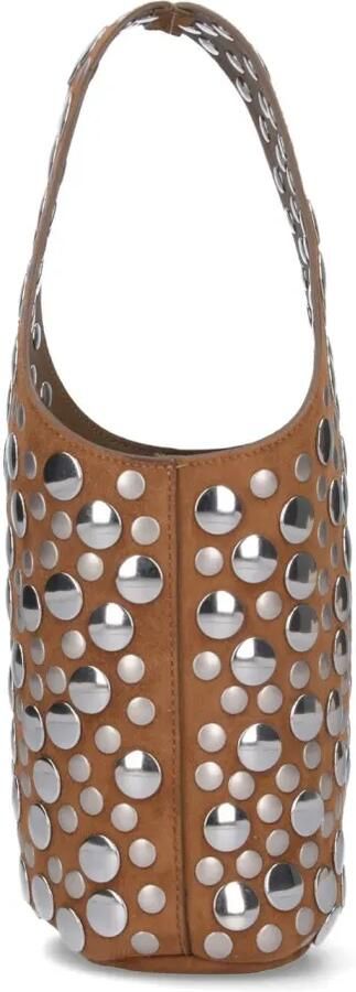 Khaite Crossbody bags "Livia" Studded Bag Brown in bruin