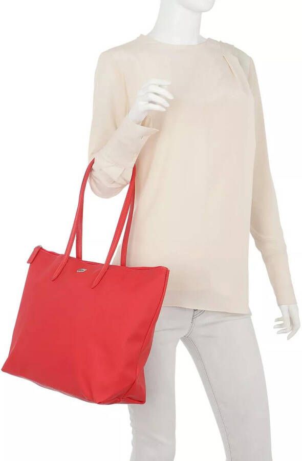 Lacoste Shoppers L Shopping Bag in rood