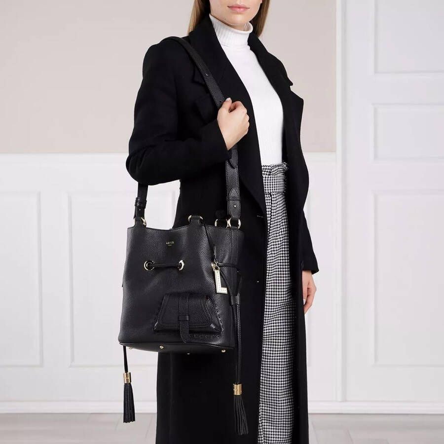 Lancel Stijlvolle Flirt Bucket Tas in Zwart Black Dames