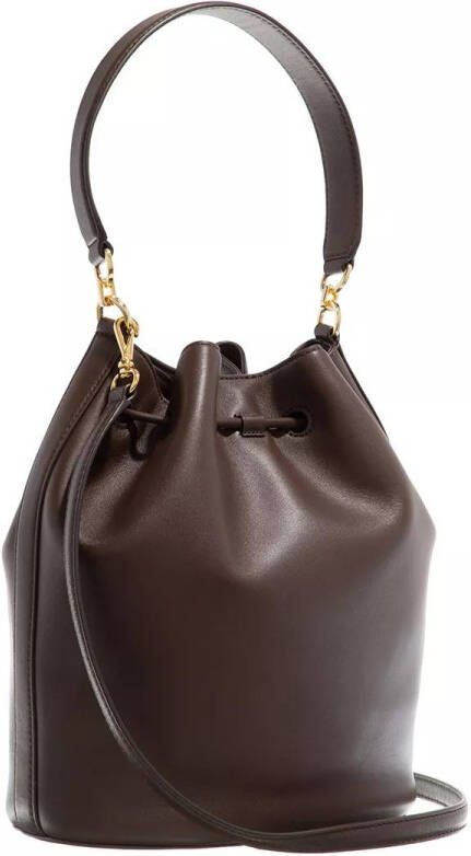 Lauren Ralph Lauren Bucket bags Andie Drawstring Large in dark brown