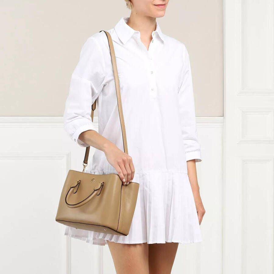 Lauren Ralph Lauren Tote bag met labelapplicatie model 'MARCY 26-SATCHEL-MEDIUM'