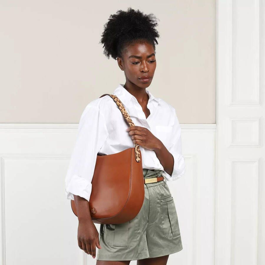 Lauren Ralph Lauren Shoppers Charli 35 Shoulder Bag Large in cognac