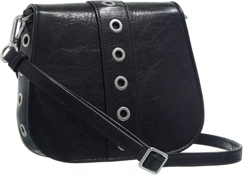LES VISIONNAIRES Crossbody bags Manon Rivets in zwart