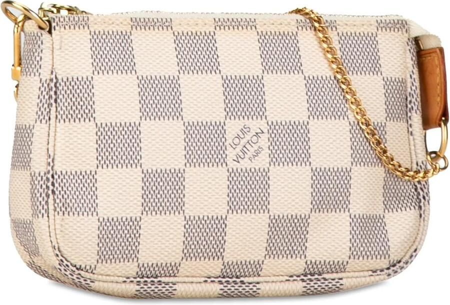 Louis Vuitton Crossbody bags 2007 Damier Azur Mini Pochette Accessoires in wit