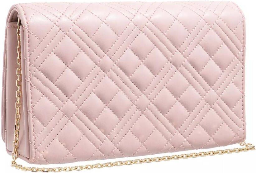 Love Moschino Clutches Borsa Quilted Pu in poeder roze