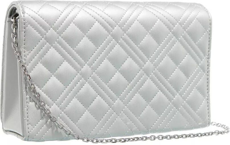 Love Moschino Clutches Borsa Quilted Pu in silver