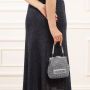 Emporio Armani Roze Geperforeerde Logo Charme Schoudertas Pink Dames - Thumbnail 1