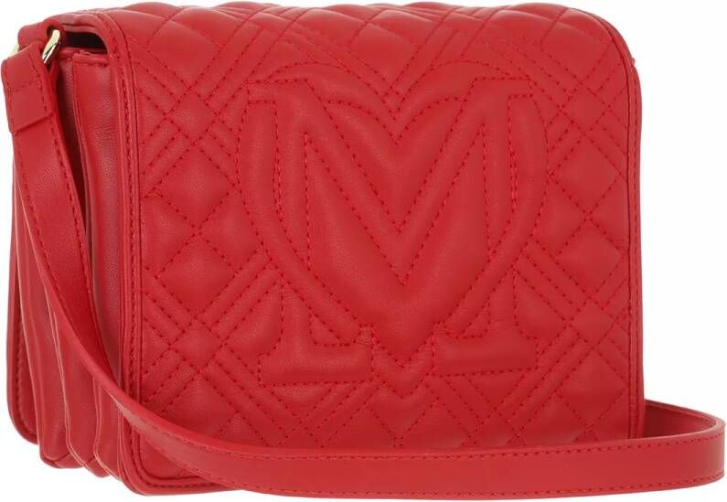 Love Moschino Crossbody bags Borsa Quilted Pu in rood