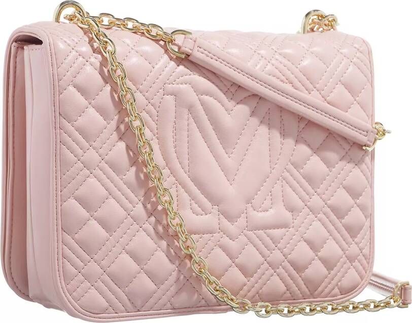 Love Moschino Crossbody bags Quilted Bag in poeder roze