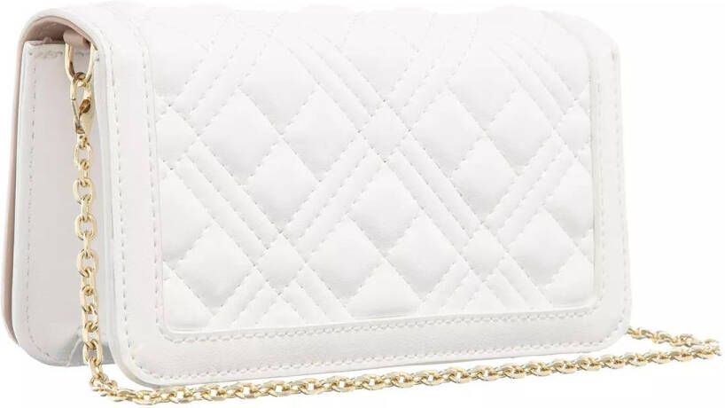 Love Moschino Crossbody bags Sling Quilted in wit