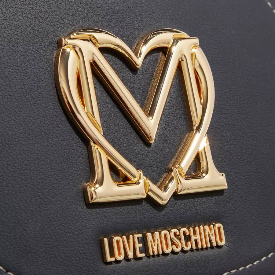 Love Moschino Crossbody bags Super Gold in zwart