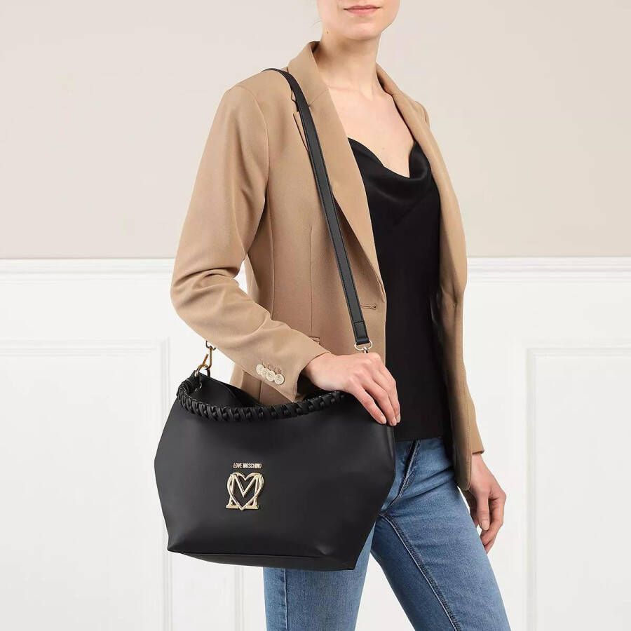 Love Moschino Hobo bags Borsa Pu in zwart