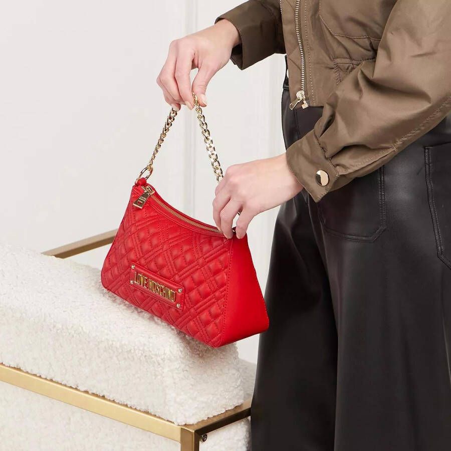 Love Moschino Hobo bags Quilted Bag in rood