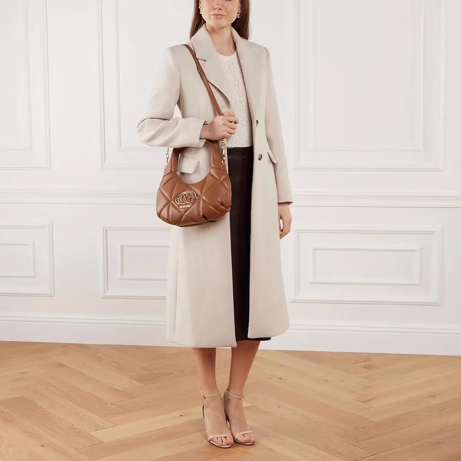 Love Moschino Gewatteerde Bruine Schoudertas Brown Dames