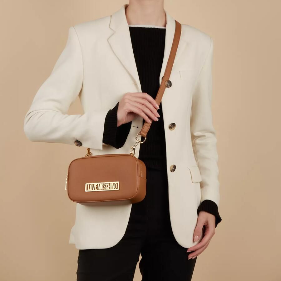 Love Moschino Crossbody bags Natural Umhängetasche in bruin