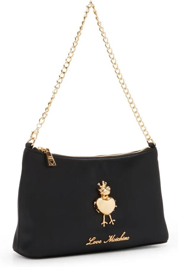 Love Moschino Zwarte Polyurethaan Schoudertas Jc4030Pp1L Black Dames