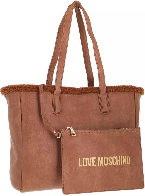 Love Moschino Satchels Borsa Pu in light brown