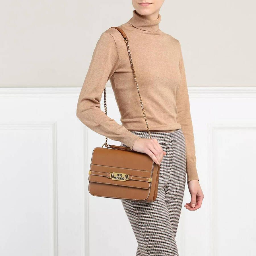 Love Moschino Satchels Borsa Pu in cognac