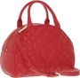 Love Moschino Satchels Borsa Quilted Pu in rood - Thumbnail 1