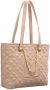 Love Moschino Shoppers Borsa Quilted Bag Pu in beige - Thumbnail 1