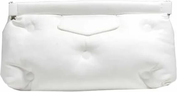 Maison Margiela Clutches Glam Slam Padded Clutch White in wit