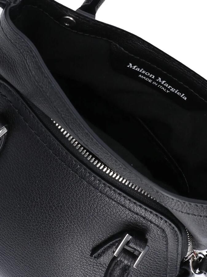 Maison Margiela Hobo bags Structured Textured Leather Shoulder Bag in zwart - Foto 3
