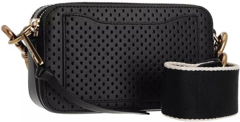 Marc Jacobs Crossbody bags The Perforated Snapshot Crossbody Leather in zwart
