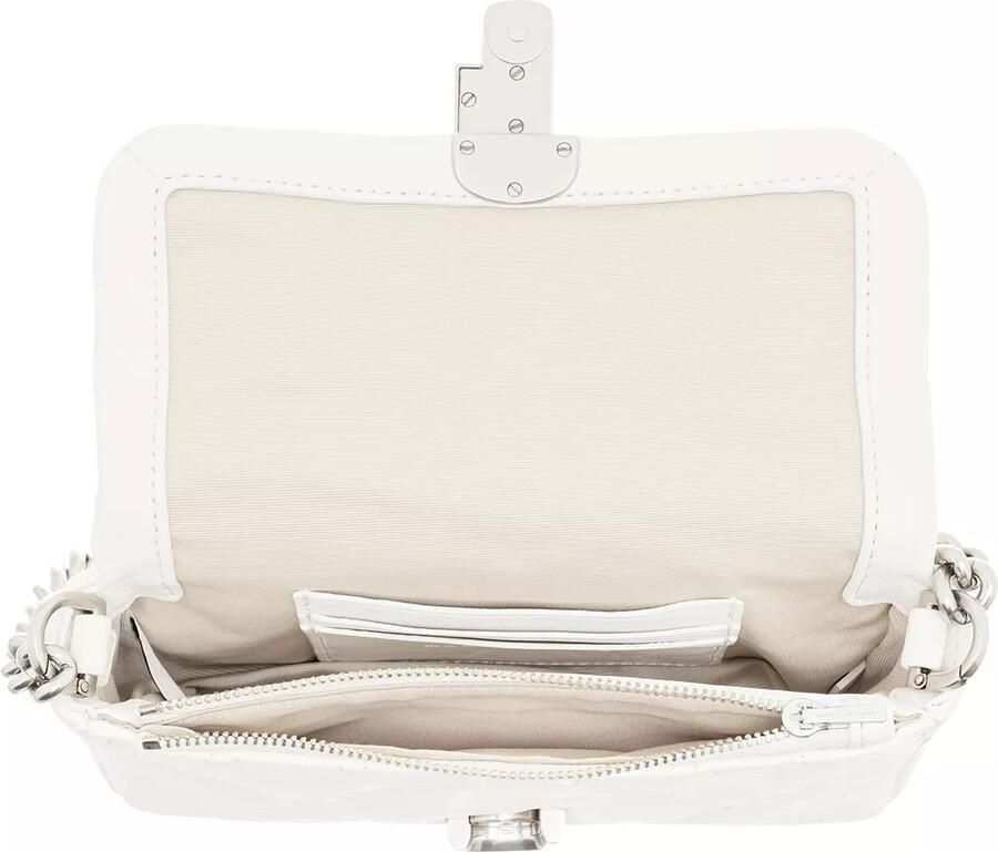 Marc Jacobs Gewatteerde Mini Schoudertas met Logo Plaque White Dames - Foto 3